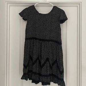 Black and white polka dot dress for kids